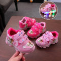 HUIYUAN Frozen flashing light shoes LED light Aisha girls light up princess shoes. 