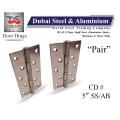 Door and Window Hinges 5 Inch (Two Pieces). 