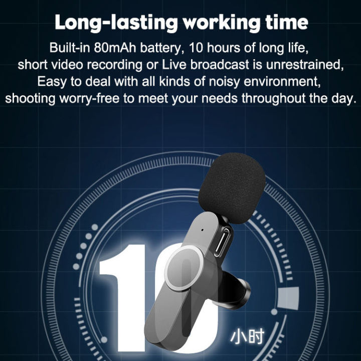 Wireless%20MIC%20Type%20C/IOS/Android/USB/AUX%203.5mm%20Mic%20K8/K9/K10/K13/SX8/SX9/K15/K35/M15%20Wireless%20Single/Double%20Microphone%20For%20Interview,%20Vlogging%20,%20Podcast%20-%20Image%207