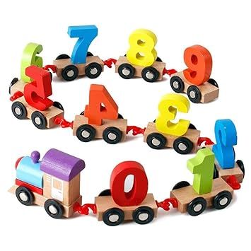 Digital Wooden Puzzle Train Toys for Kids Set |  Number for Kids Learning Educational Toys for 2 Years Old