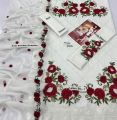 Summer Collection 2025  Brand: Charizma FABRIC: LAWN 90/70  Front full embroidered Daman patch embroidered Sleeves full embroidered Plain back Dyed trouser Bamber Embroidered duppata. 