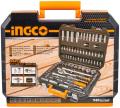 INGCO 94pcs 1/4" and 1/2" Socket set with BMC Box. 