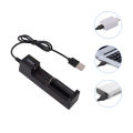 18650 Universal 1 slot Battery USB Charger adapter Rechargeable Batteries Li-ion. 