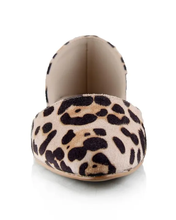 Beige%20And%20Black%20Suede%20Pump%20Flats%20For%20Women%20-%20Image%204
