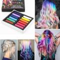 12 Colors Non-toxic Temporary Salon Kit Pastel hair Chalk Pastel color Chalk For Hair Use. 