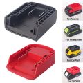 Portable DIY Adapter ABS Durable Charging Head Shell Battery Connector for Makita/DeWalt/WORX/Milwaukee 18V Lithium Battery. 