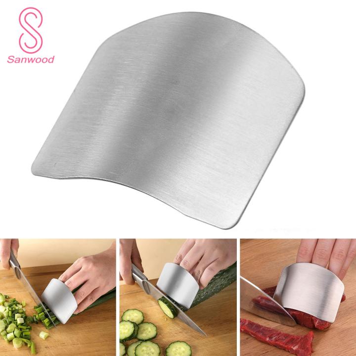 Anti-cut Finger Protector Stainless Steel Finger Guard Safe Vegetable Cutter Hand Guard Tool for Kitchen Cut Finger Protector Gadget Multifunctional Finger Guard