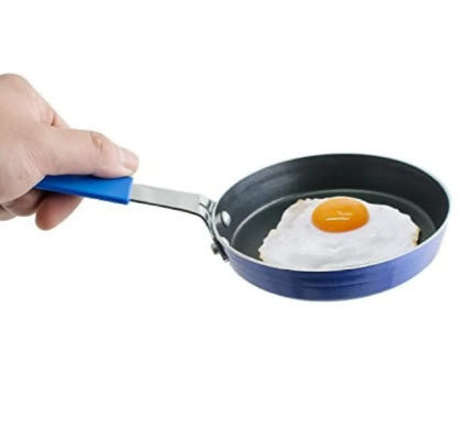 Nonstick Fry Pan With Silicon Handle, Non Stick Egg Pan, Small Egg Pancake Pan Round Mini Non Stick Frying Pan