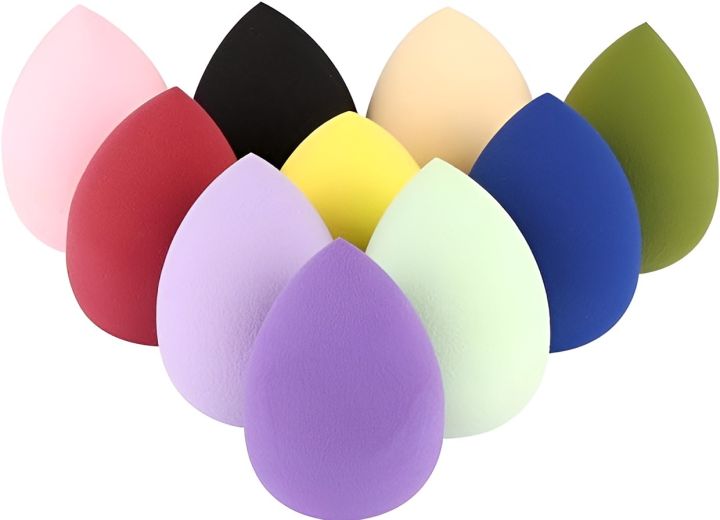 Set of 2, 6, and 12 makeup sponge sets, facial puffs for foundation