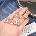 Fashion Skirt Pants Tighten Waist Brooches Jeans Heart Adjustable Waist Clip Buckle No Sewing Required Jeans Button Clothing Accessories. 