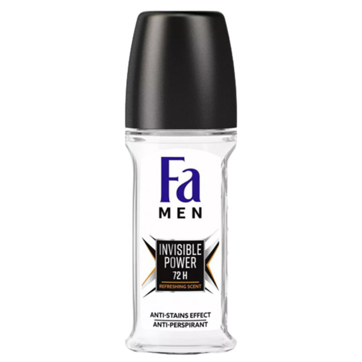 FA Roll On Deodorant 50 ML - Men Invisible Power