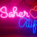Affordable Neon Signs |Neon Light |Custom Logo |Couple Name |Wedding Signs|Love Sign|Neon Sign Boards|for Home Decor, Room Decoration and Wall Decor with High Quality LED Neon Strips.. 