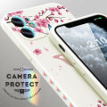 Hontinga for Vivo V21E Y73 2021 Back Cover Colored Butterflys Side Design Phone Case Square Soft Liquid Silicone Cover. 