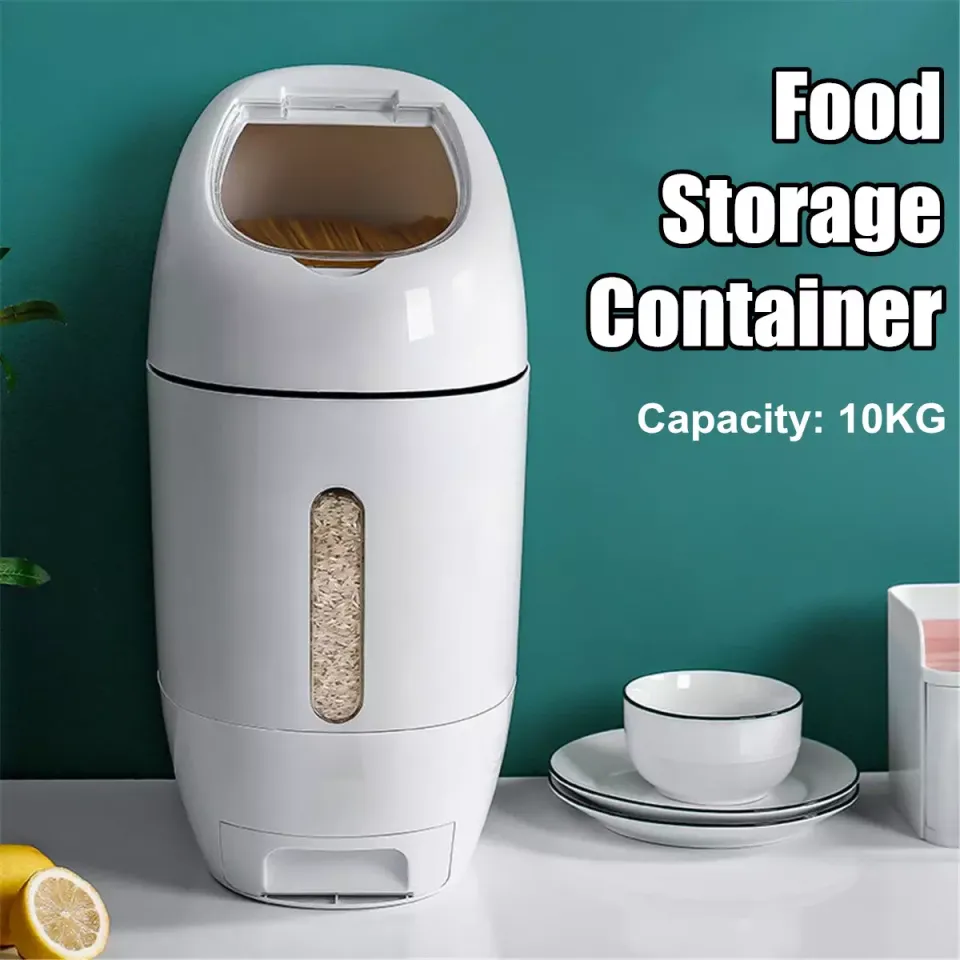 Food Storage Container 10kg Stainless Steel Airtight Kitchen Storage ...