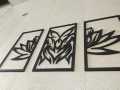 Lifestyle Glory Brand 3D Laser Cutting Unique Design 3 Frames Wooden Wall Art For Room Decorating I Wooden Wall Art I Room Decorating Wall Art I Wall Art I wall art for home décor , gifts , kids room and for office , big size wall art. 