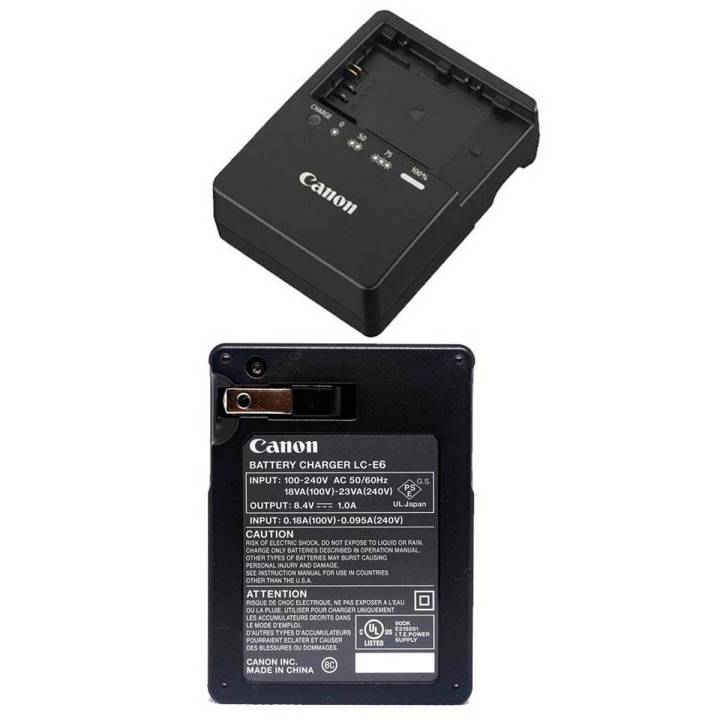 Original Charger EOS 5D Mark III EOS 5D Mark II EOS 6D EOS 7D EOS 70D EOS 60D LCE6 LC-E6 LPE6 LP-E6 Canon