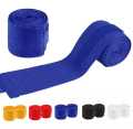 Professional Martial Arts Hand Wraps Protection for MMA, Muay Thai, Kickboxing, 1 Pair Hand Wraps Boxing, Semi-Elastic Nylon-Cotton Handwraps for Men and Women Personal Use (Random Colour). 