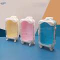 1/12 Mini Trolley Luggage,Doll House Scenery Pretend Play Toy,Miniature Trunk Living Room Furniture. 