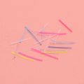 20Pcs/Bag Mini Plastic Ear Studs Transparent Ear Stick Anti Allergy Plastic Earhole Maintenance Needling Jewelry Earrings For Women Men. 
