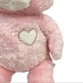 BUILD-A-BEAR PLUSH PINK CAT W/WHITE HEART ~ SOUND 20 STUFFED TOYS. 