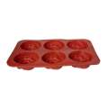 Rose Flower Silicone Mold 6 Cavity. 