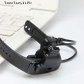 Universal Smartwatch Charger Adapter USB Charging Cable Clip Power Charge Cord  Compatible With All 2 Pin Smart watch, Android Watch, Smart Band(Black, Charging Only). 