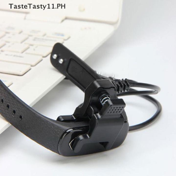 Universal Smartwatch Charger Adapter USB Charging Cable Clip Power Charge Cord  Compatible With All 2 Pin Smart watch, Android Watch, Smart Band(Black, Charging Only)