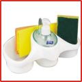 Titiz 3 In 1 Soap Dispenser And Sponge Holder Kitchen Kit. 