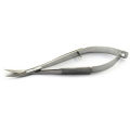 High Quality Professional Stainless Steel Surgical Micro Iris Noyes Scissor Spring Curved 11.5cm Sharp/Blunt Blades Lab. 