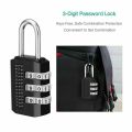 3 Digit Resettable Code Combination Lock Portable Waterproof Keyless Smart Padlock For Suitcase Gym School Drawer Locker Luggage Travel Bag Bicycle Scooter Tool Box Door Safety Security Protector Locks Anti Theft Dial Number Password Padlocks High Quality. 