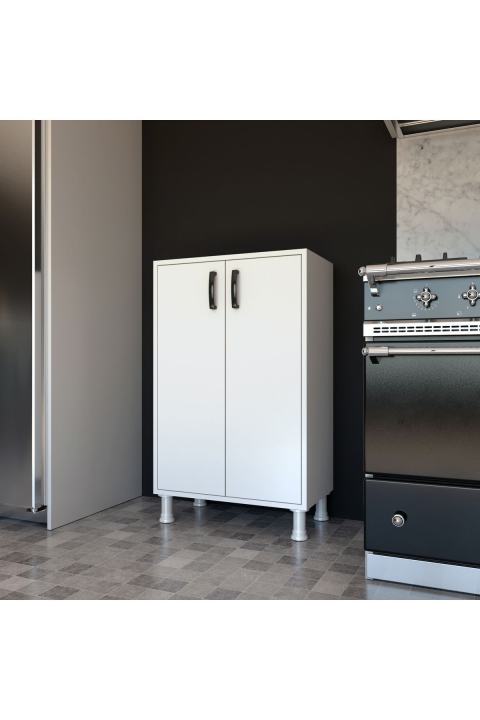 Kitchen Storage Cabinet, Small 2 Door Storage Cabinet With Shelves For Multipurpose. It Can Be Customized