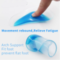 Flat Foot Arch Support Flat Feet Insole Orthopedic Gel Arch Support Insoles - Flat Feet Support Gel Soft Pads Silicone - 1 Pair. 