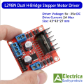 L298N Dual H-Bridge Stepper Motor Driver Module for Arduino DIY by Electrica. 