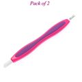 Pack of 2 Double Sided Nail Cuticle Pusher And Remover Dead Skin Trimmer Manicure Pedicure Tool. 