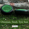 Stool, Ottoman, Seat Made With Tyre / Ottoman / Tyre Seat. 
