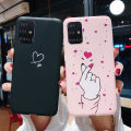 A 51 M A515 Silicone Back Cover Samsung Case Soft Ultra Thin Spray for Samsung Galaxy A51 Hand Paint TPU A51 SF A515 Phone Case. 