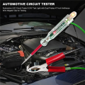 Automotive LED Circuit Tester 6-24V Test Light with Dual Probes 47 Inch Antifreeze Wire Alligator Clip for Testing. 