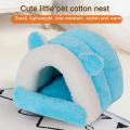 Hamster Bed Hand Washable Super Soft Pet Accessories Winter Small Animal Cushion Nest for Rodent. 
