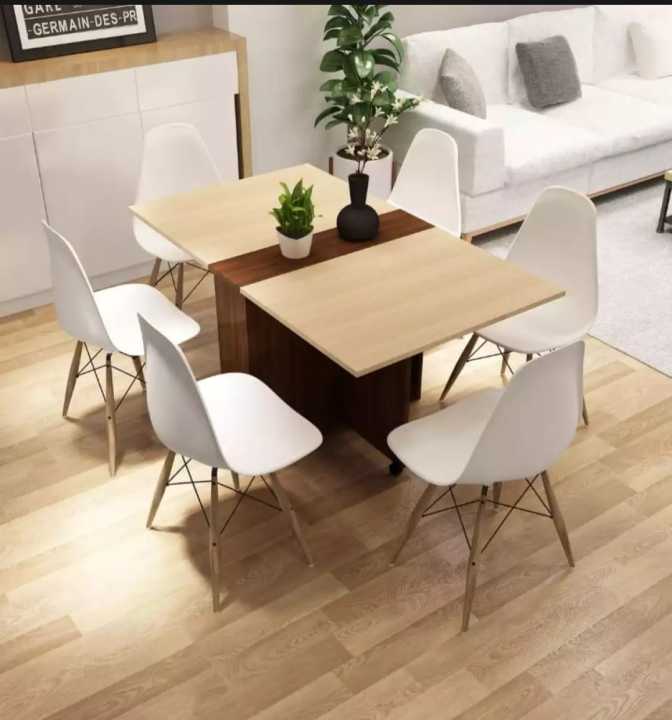 Clever-Space%20saving%20folding%20dining%20table-TWDT8-white%20and%20Brown,%20White%20and%20camal,%20Extendable%20Table%20with%20Cabinets,%20Home%20Kitchen%20Furniture%20Decor%20Lunch/Computer%20Desk%20Storage%20Rack,%2055"L%20x%2031.5"W,%20Chairs%20Not%20Include%20-%20Image%204