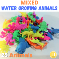 Water Growing animals pack of 25 animals. 