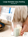 4 In 1 Transparent Spice Jar Set Salt And Pepper Seasoning Bottle Lid Kitchen Storage Container Accessories - 1Pcs. 