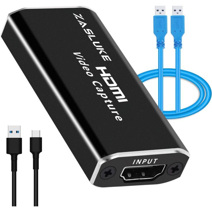 ZasLuke Game Capture Card, USB 2.0 1080P Audio Video Capture Card for High Definition Acquisition/Game Live Streaming/Screen Sharing/Video Recording/Medical Imaging/Live Conference