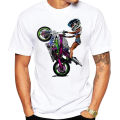 Girl Moto Race fashion riding T shirt new summer Men short sleeve cycle classic T-shirt hip hop boy casual tops Funny White Tees. 