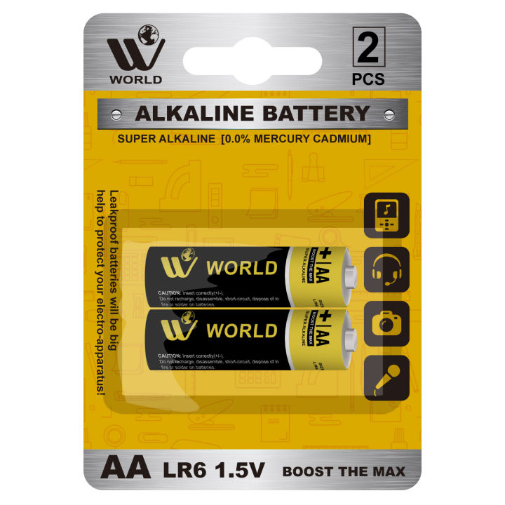 WBM AA Cell, Alkaline 0% Mercury Battery Cell - 2Pcs | Daraz.pk