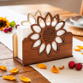 1 Pc, Wooden Sunflower Tissue Holder – Stylish Napkin Stand for Dining & Kitchen Decor – Tabletop Tissue Organizer for Home Decoration – Tissue Holder – Kitchen organizers – Kitchen accessories – Organizer – Tissue Box Holder. 