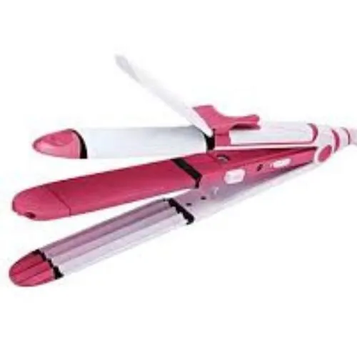 SHINON%203%20in%201%20Hair%20Straightener%20Crimper%20And%20crimple%20and%20roller%20Curler%20SH%208088%20Pink%20And%20White%20-%20Image%207