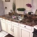 60cm × 200cm Self Adhesive Black / White Marble Sheet for Kitchen - Anti Oil and Heat Resistant Wallpaper. 