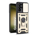 Relaxtoo For Samsung Galaxy S23 Ultra Case Push Camera Shockproof Armor For Samsung Galaxy S23Ultra Car Magnetic Ring Stand Phone Cover. 