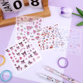 1/4PCS Cartoon DIY Transparent Sticker Sanrio Kuromi Hellokitty Waterproof Creative Hand Ledger Decoration Decal. 