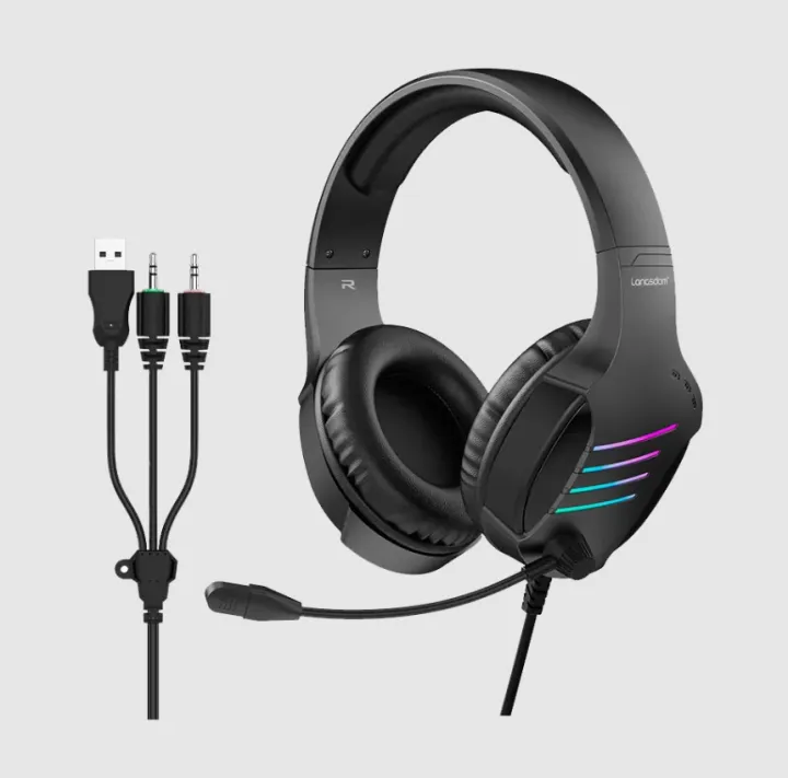 Troner G7 Gaming Headset by Langsdom USB Wired OverEar Headphones